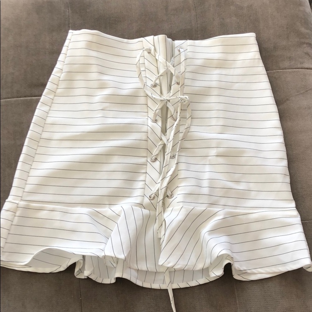 White skirt